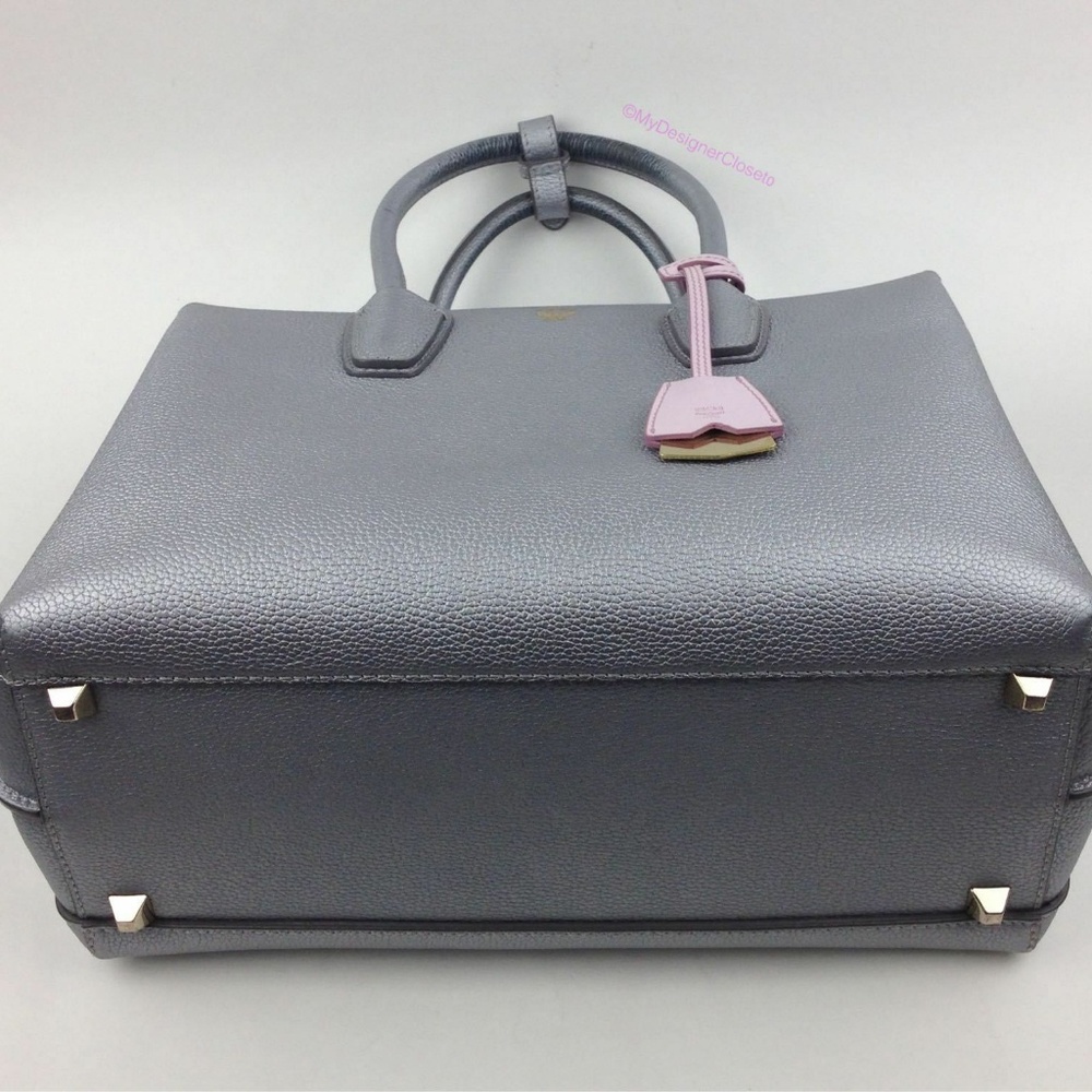 MCM Medium Metalic Milla Leather Tote - Picture 4 of 8